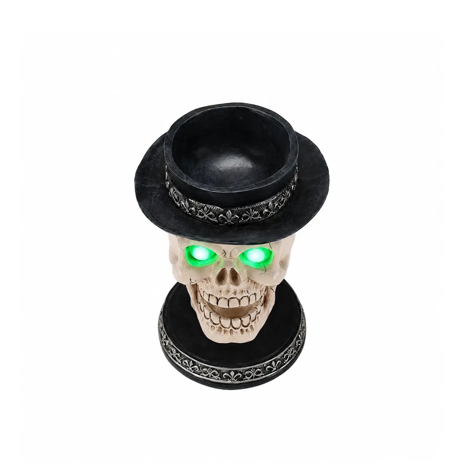 Halloween Skull Candle Holder with Glowing LED by HouseOfZazla