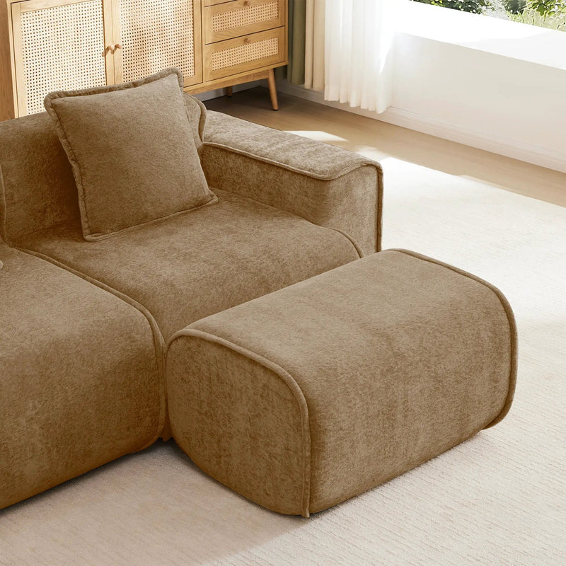 Streamlined Design Modular 3 Seat U Shape Sectional Boneless Sofa by HouseOfZazla