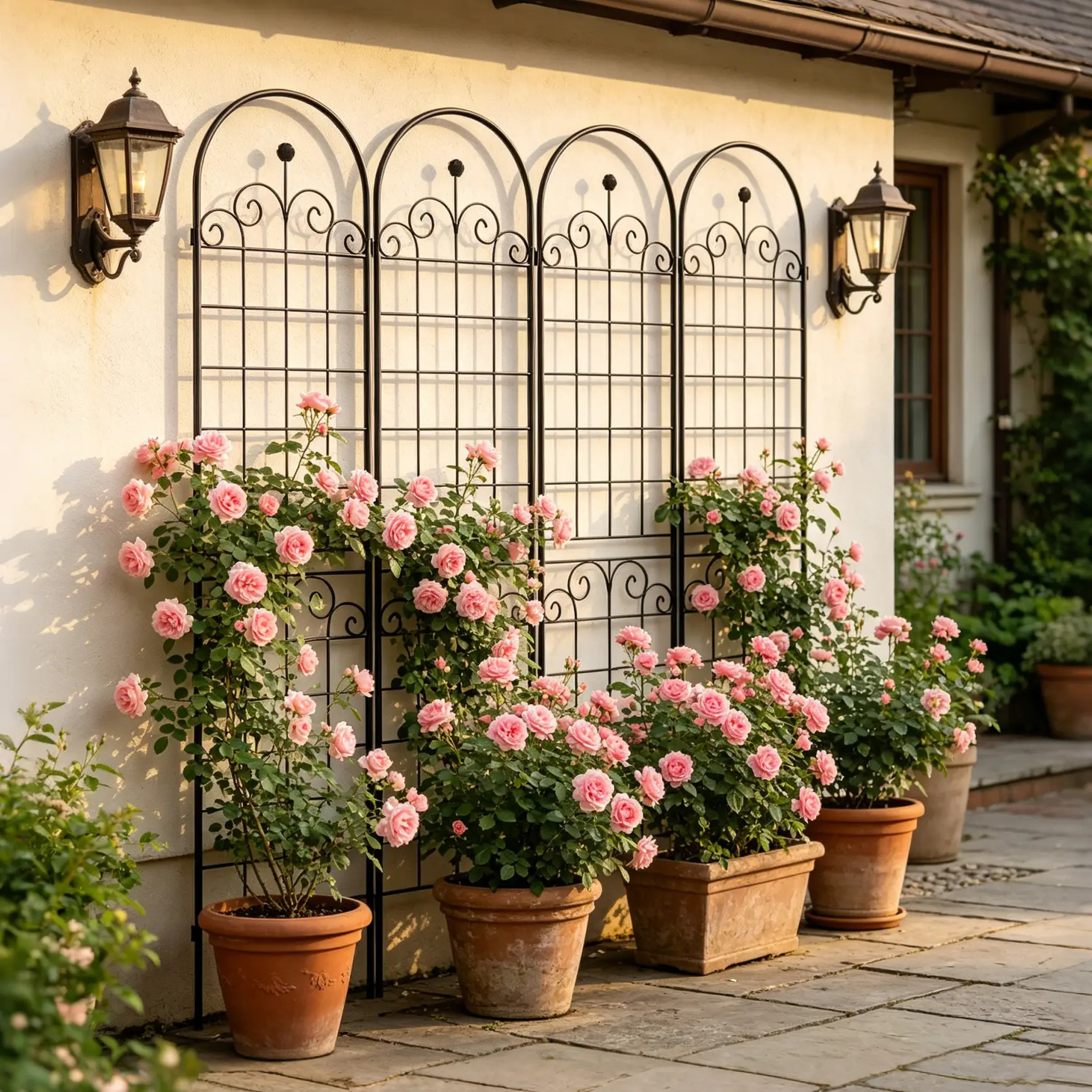 4 Pack Metal Garden Trellis for Climbing Plants by HouseOfZazla