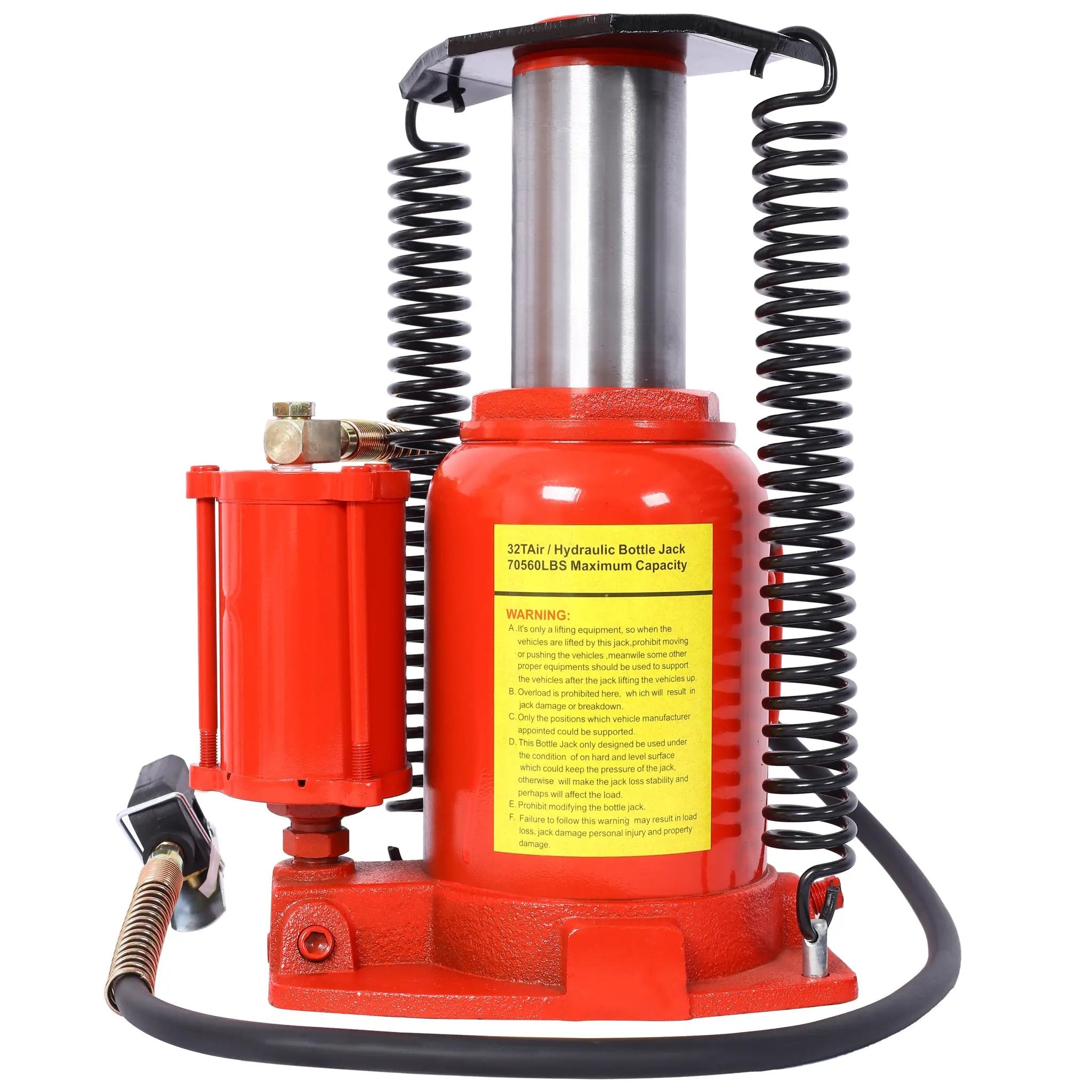 Air Hydraulic Bottle Jack, 32 Ton Capacity by HouseOfZazla
