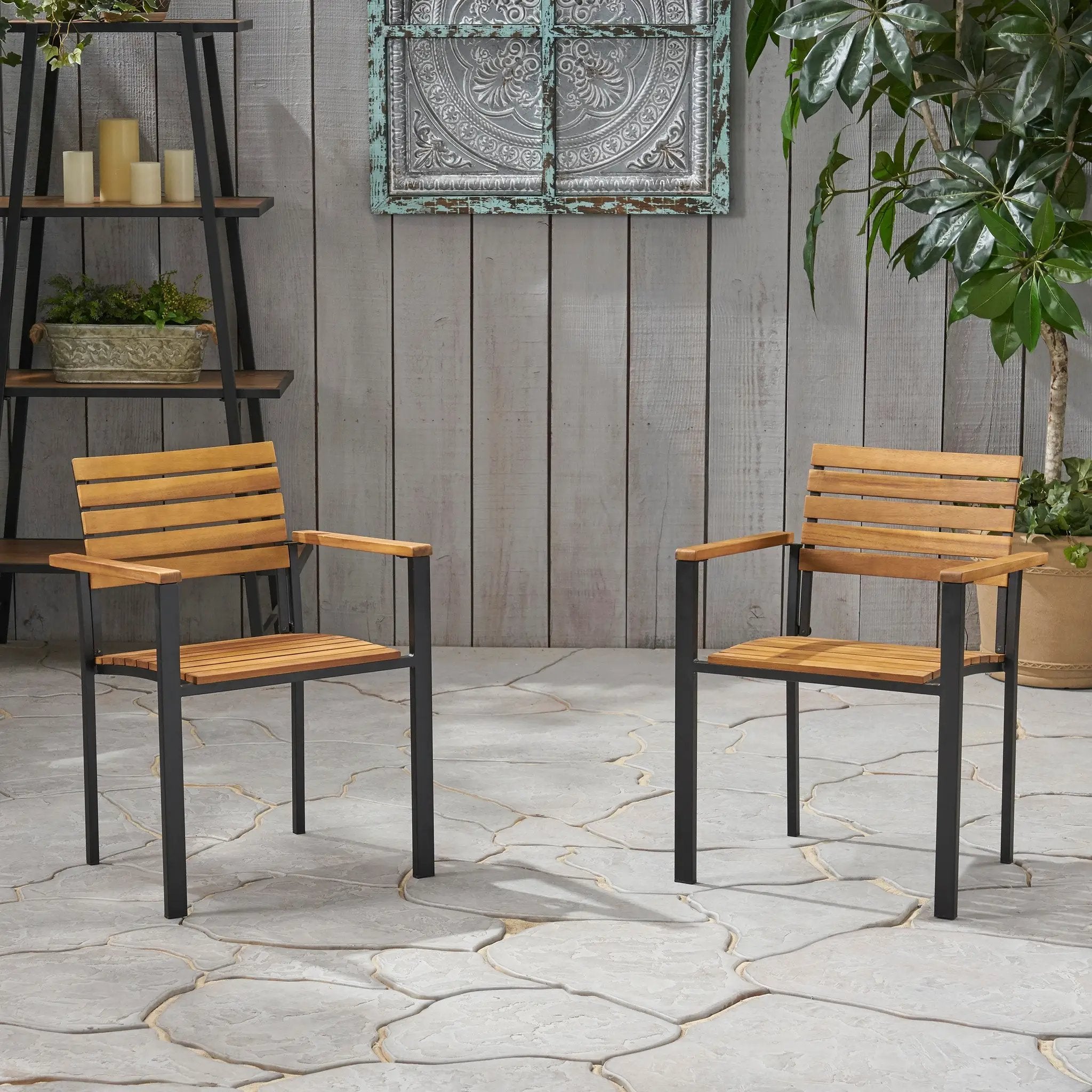 Laris Wood And Metal Chair by HouseOfZazla