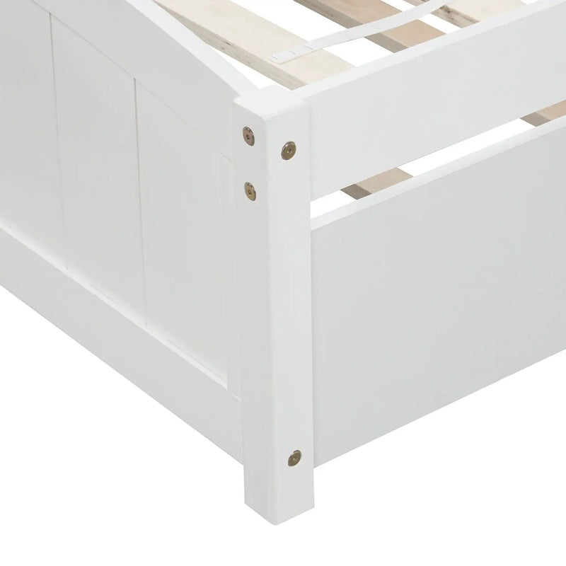 Platform Bed & Headboard, Footboard And Wood Slat Support by HouseOfZazla