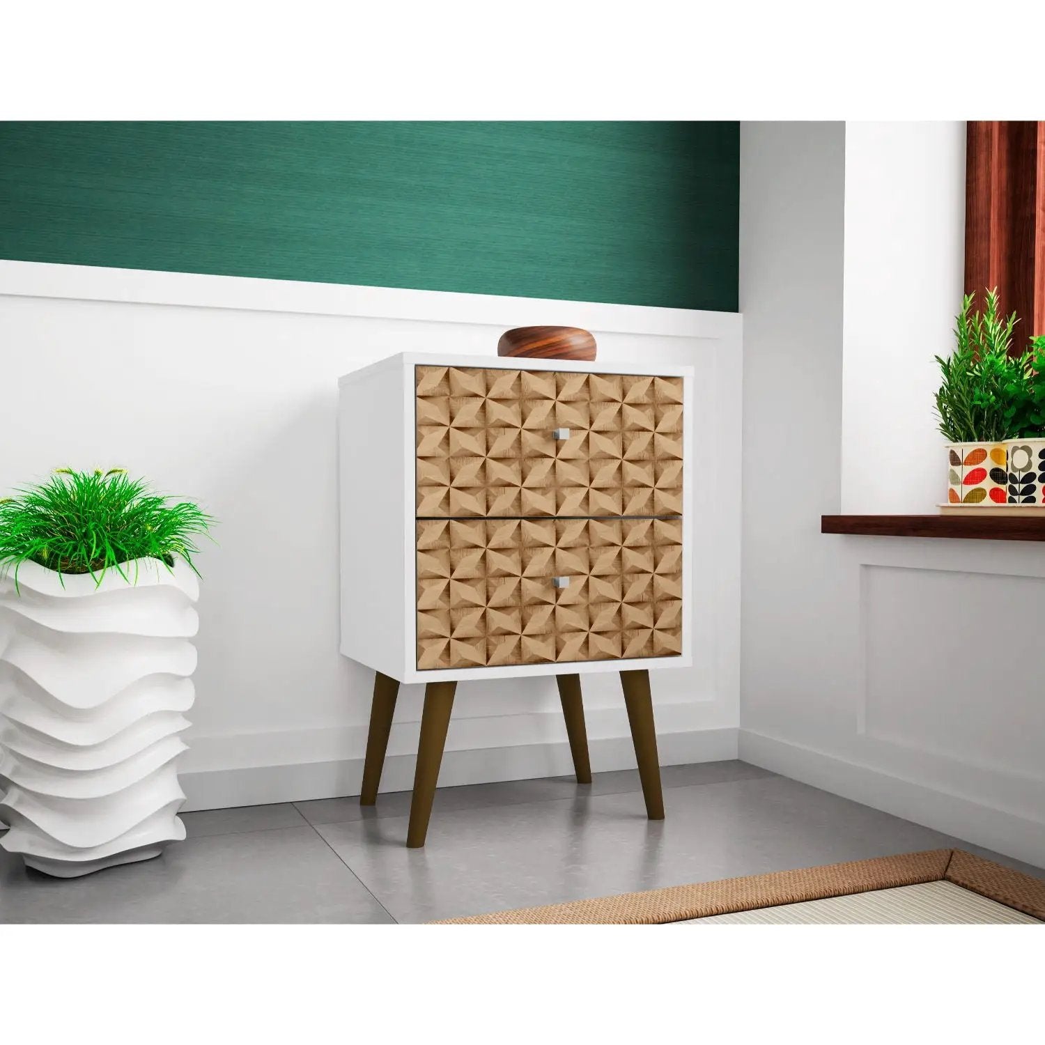 Liberty - Nightstand With 2 Drawers For Bedroom by HouseOfZazla