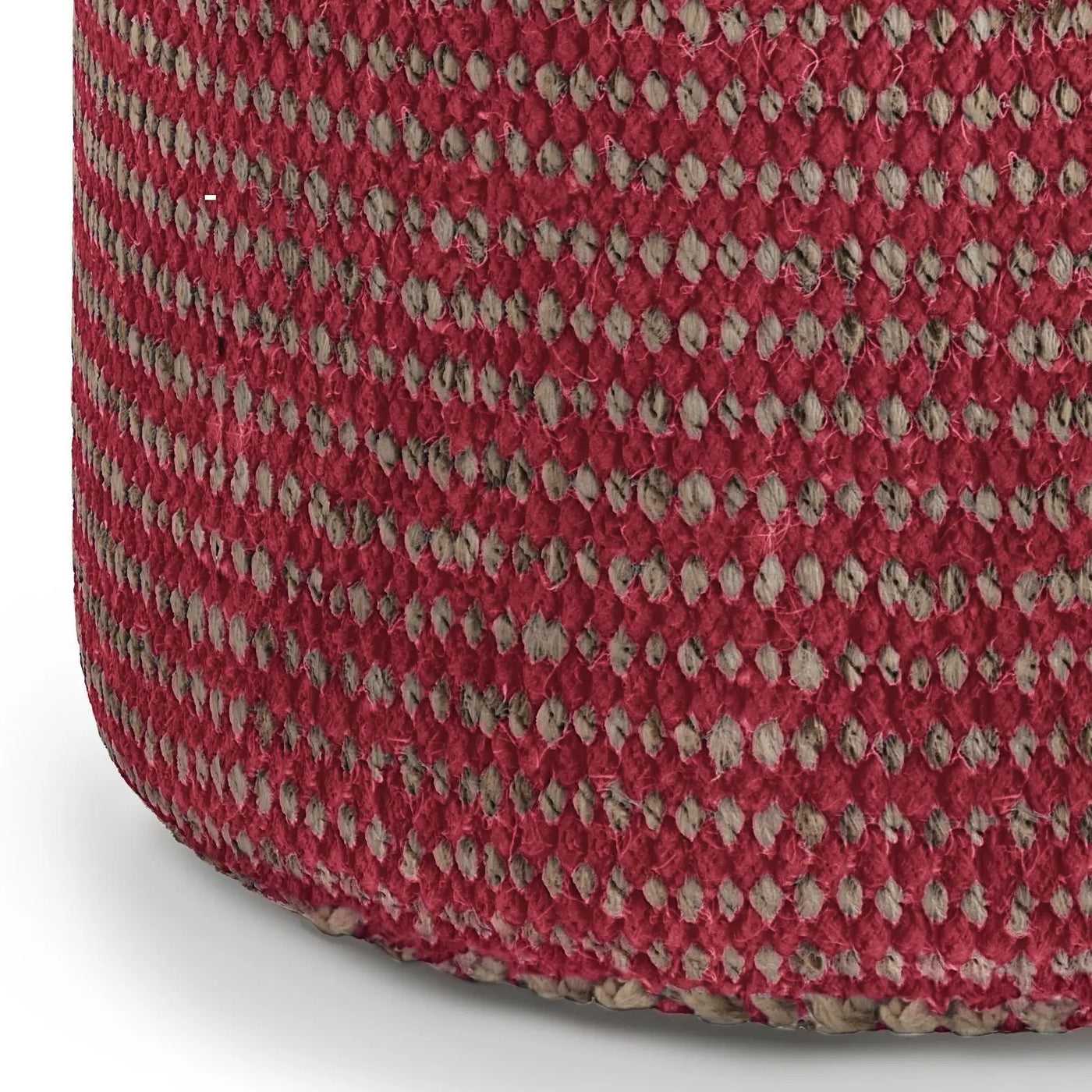 Larissa - Handcrafted Round Braided Pouf by Unique Piece Furniture