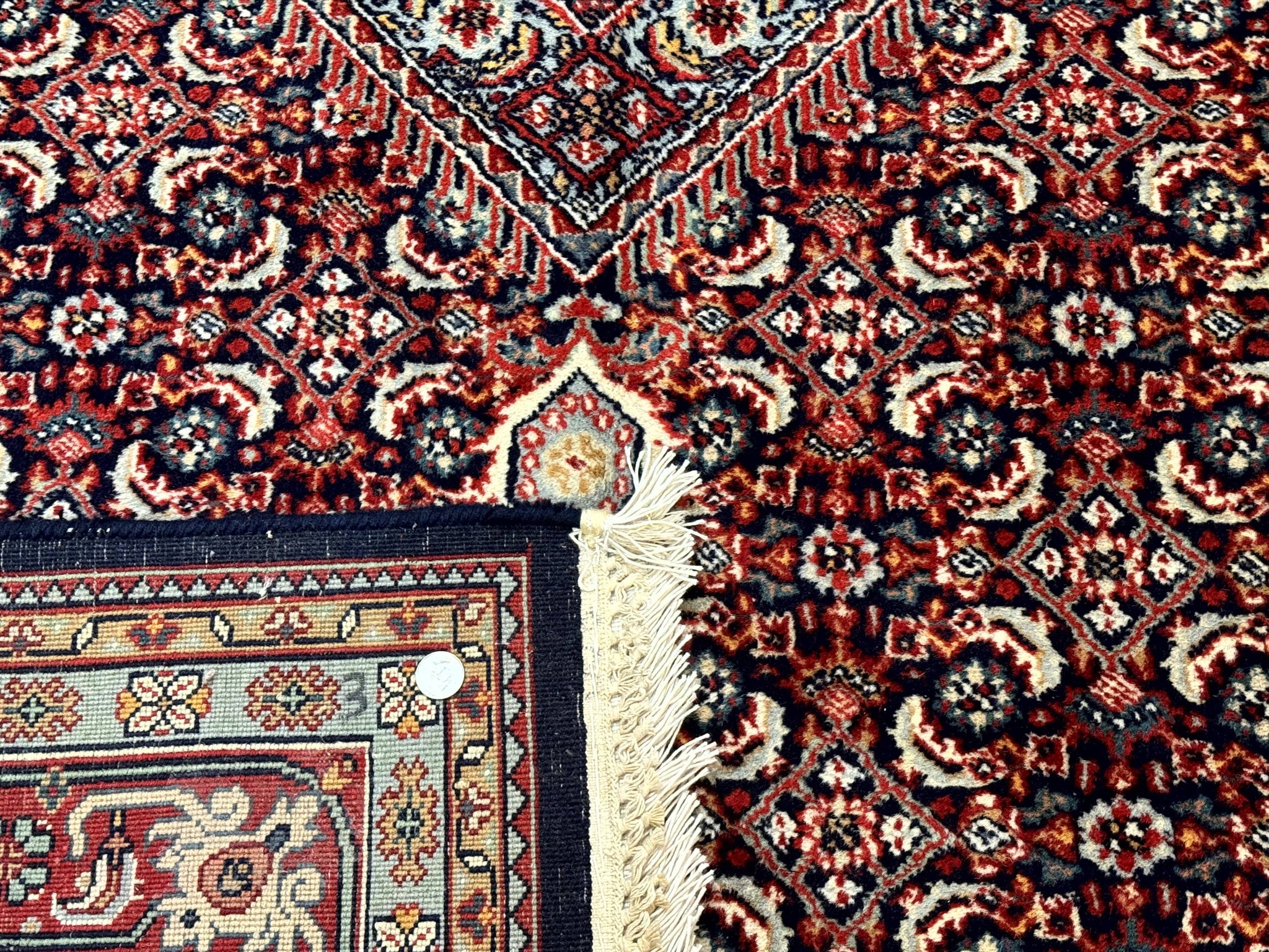Indo Persian Bijar Rug 6x9, Hand Knotted Wool Carpet by Jewel Rugs