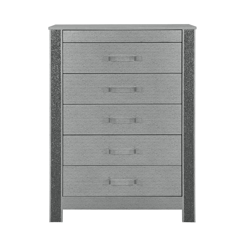 Lorenzo - Chest With Hidden Jewelry Compartment And Bar Handle - Silver