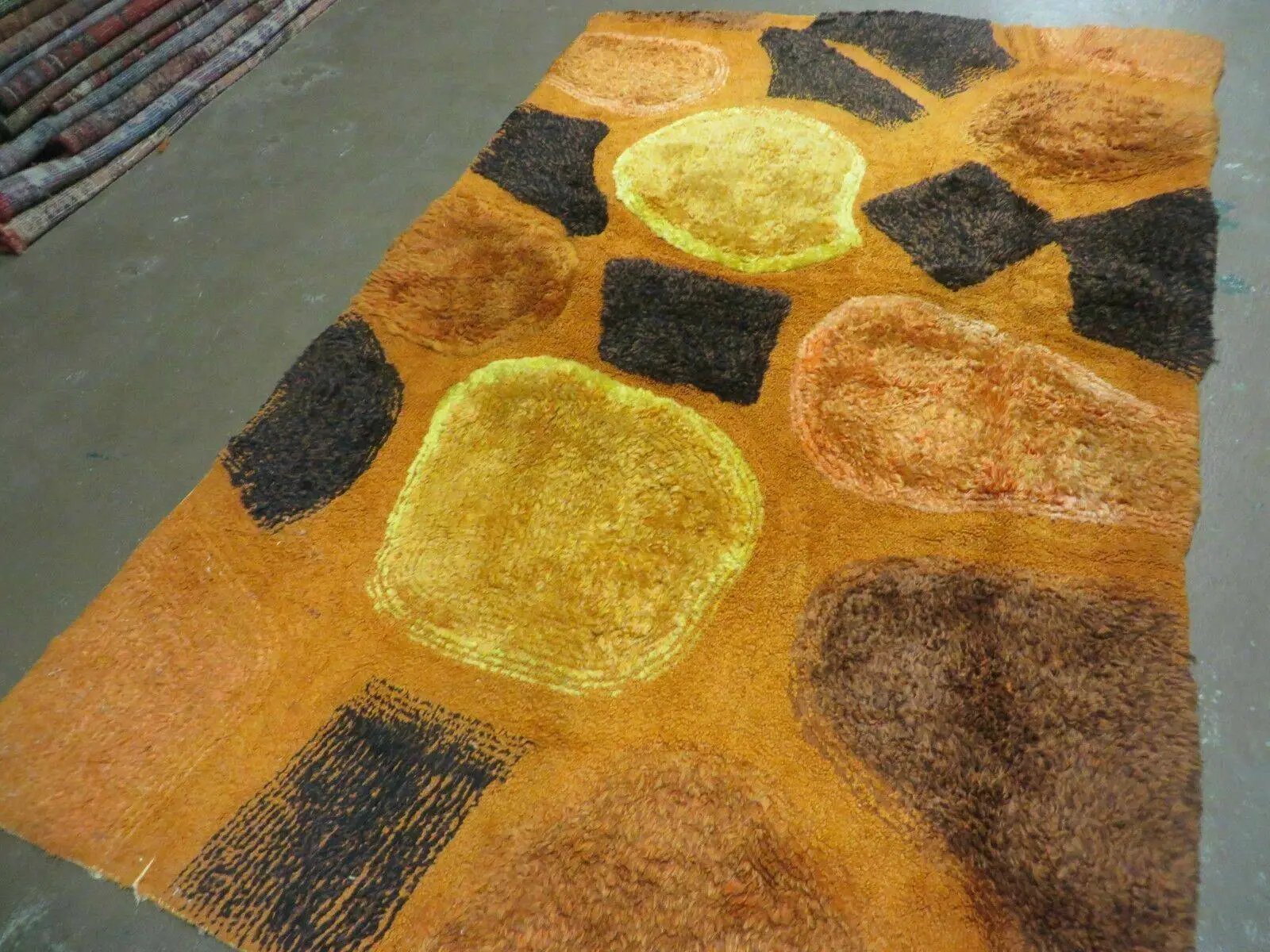 4' X 6' Modern Handmade Hooked Rug Wool Abstract Nice by Jewel Rugs