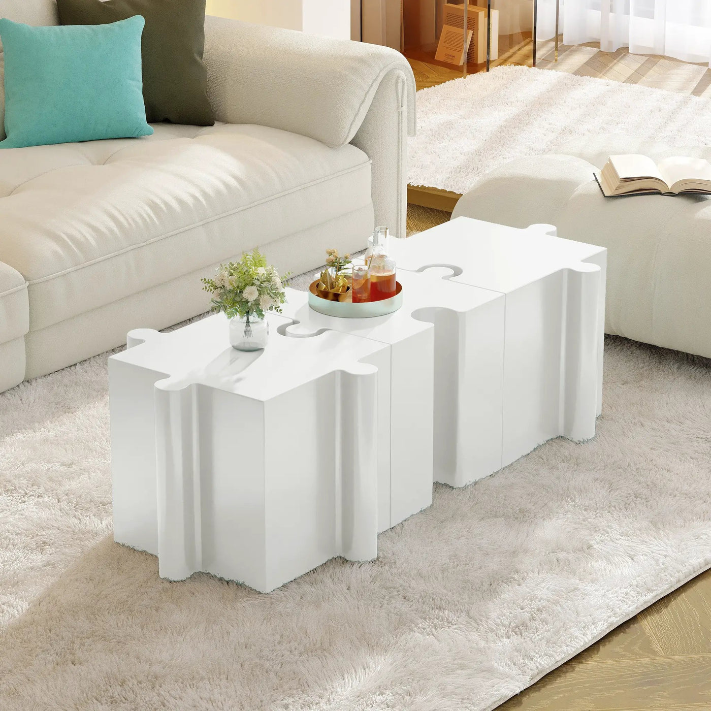 3-Piece Artistic Puzzle Table Set by HouseOfZazla
