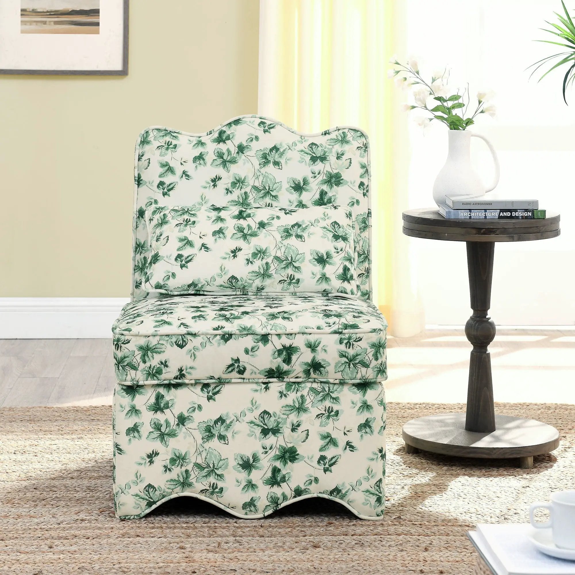Stylish Flannel Dining Chair With Soft Cushion And Backrest by Unique Piece Furniture