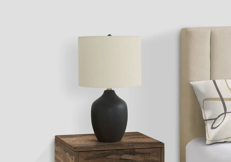 Lighting, Table Lamp, Ceramic, Transitional - Black / Cream by Unique Piece Furniture