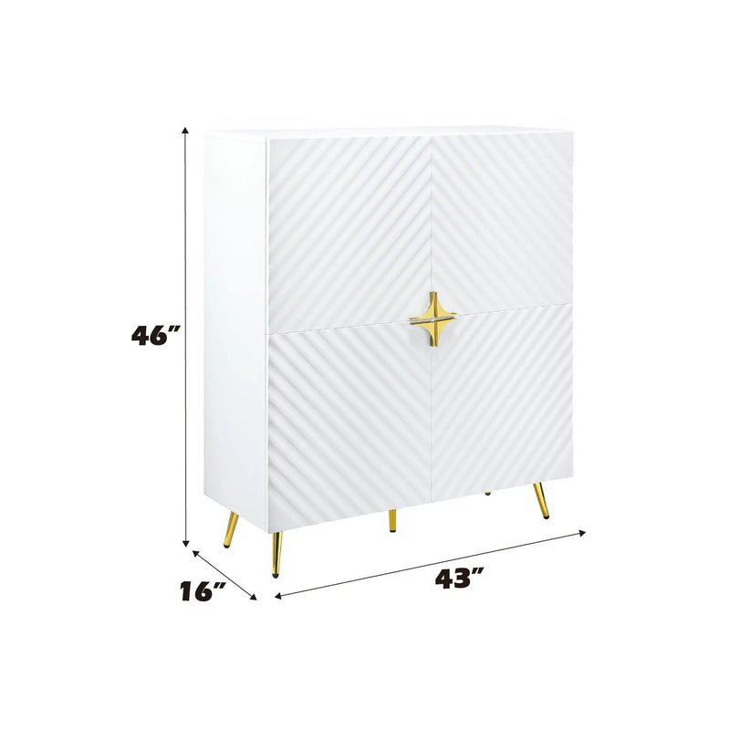 Gaines - High Gloss Accent Cabinet by HouseOfZazla