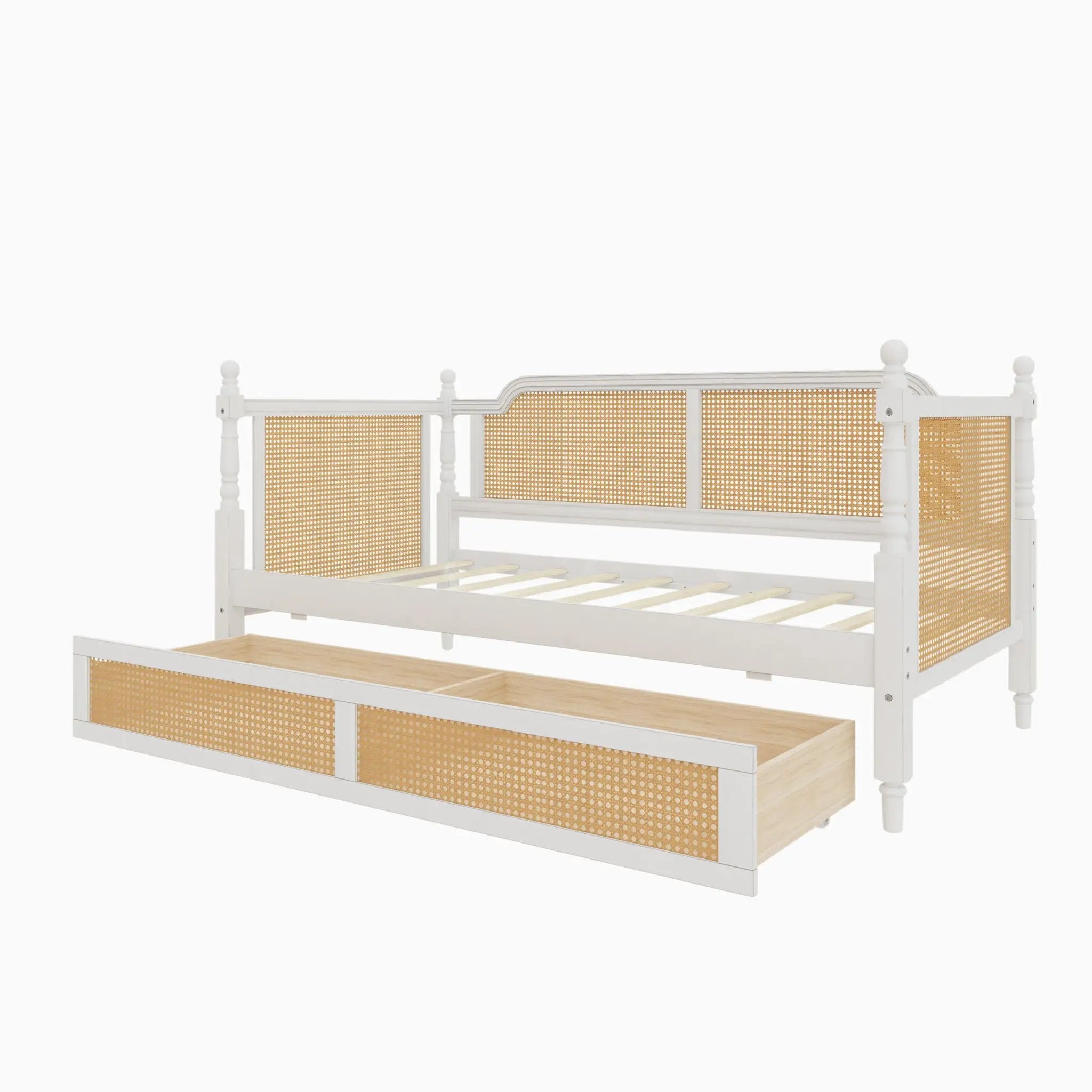 Traditional Style Rattan Daybed, No Box Spring Needed by HouseOfZazla