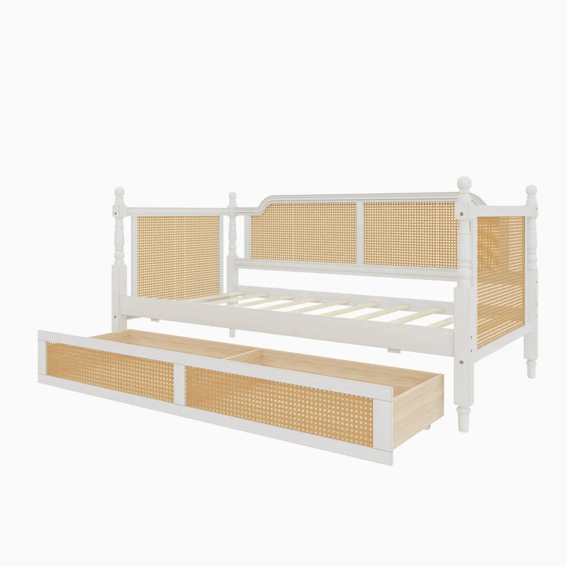 Traditional Style Rattan Daybed, No Box Spring Needed by HouseOfZazla