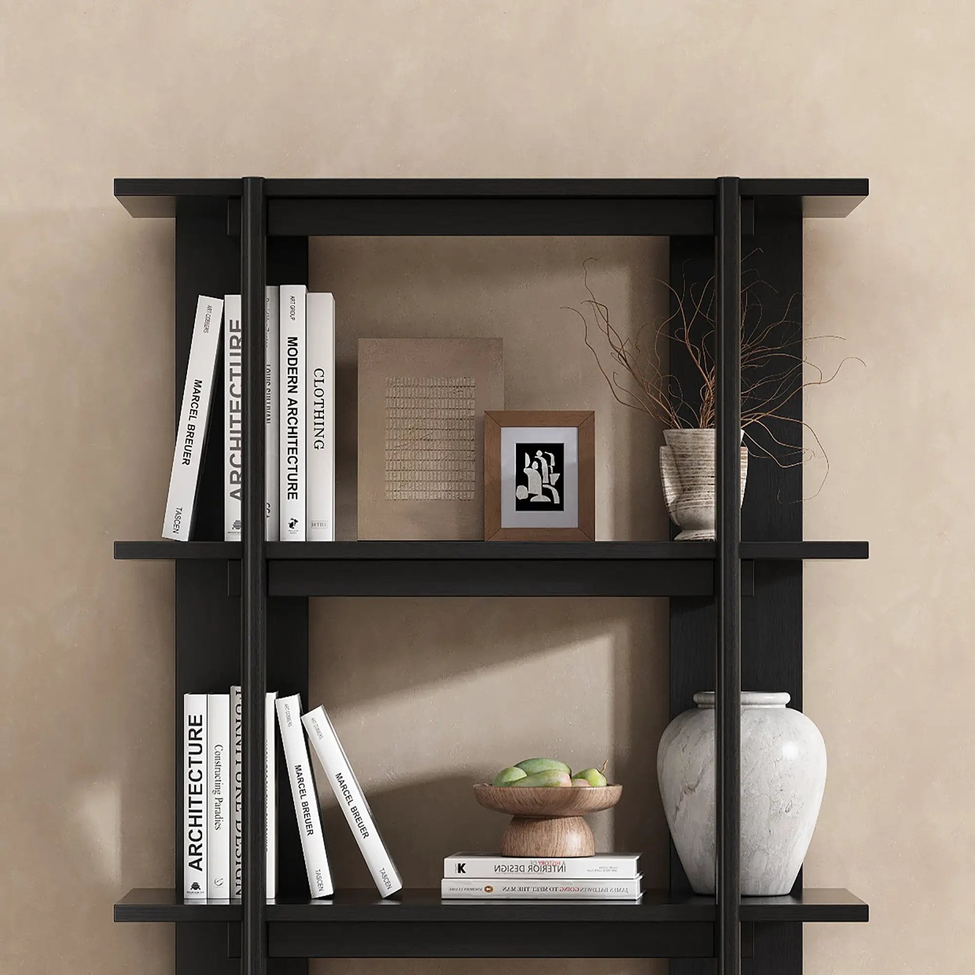 4-Tier Wooden Open Bookcase by HouseOfZazla