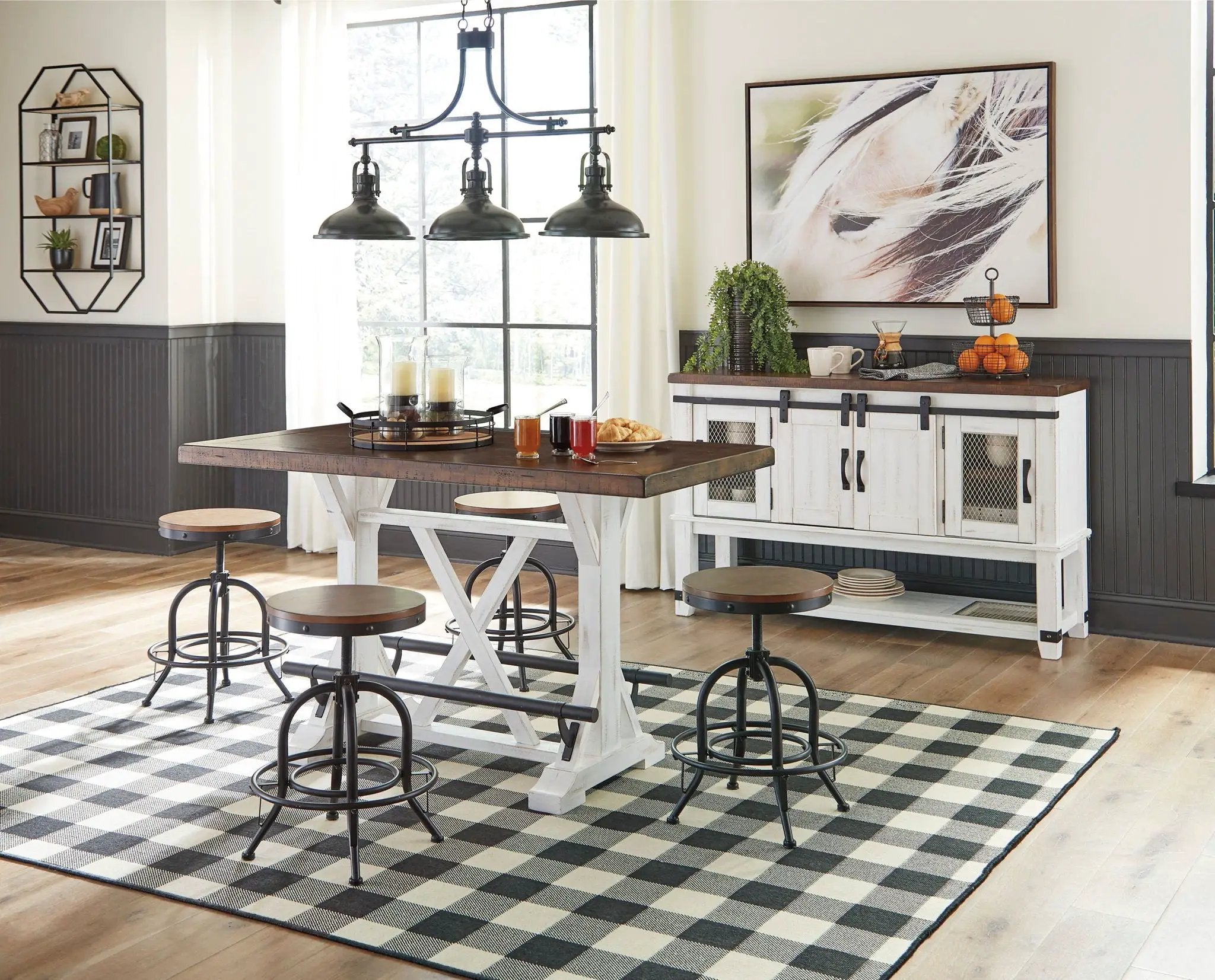 Valebeck - Counter Height Table Set by Unique Piece Furniture