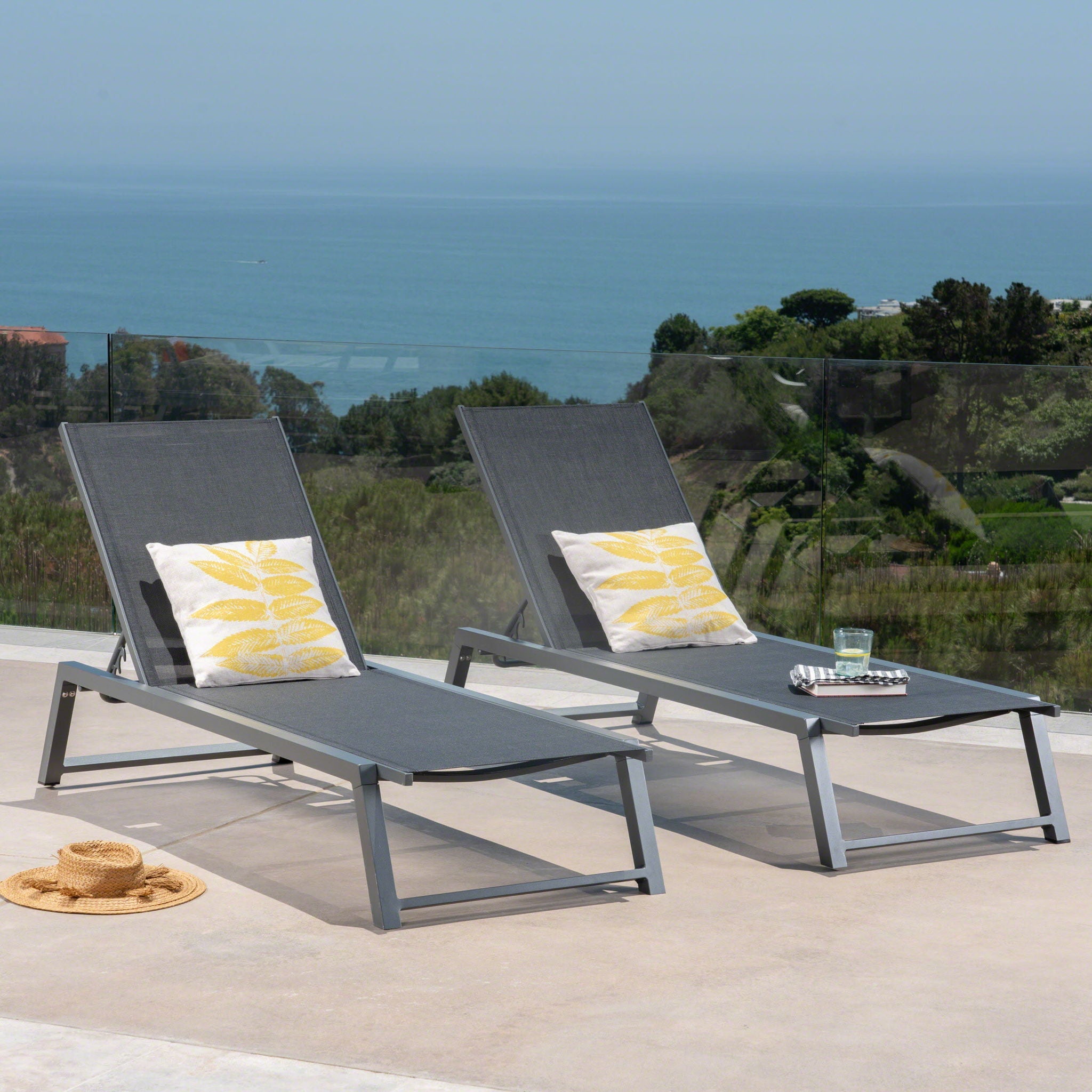 Myers Modern Chaise Lounge Set With Adjustable Back by HouseOfZazla