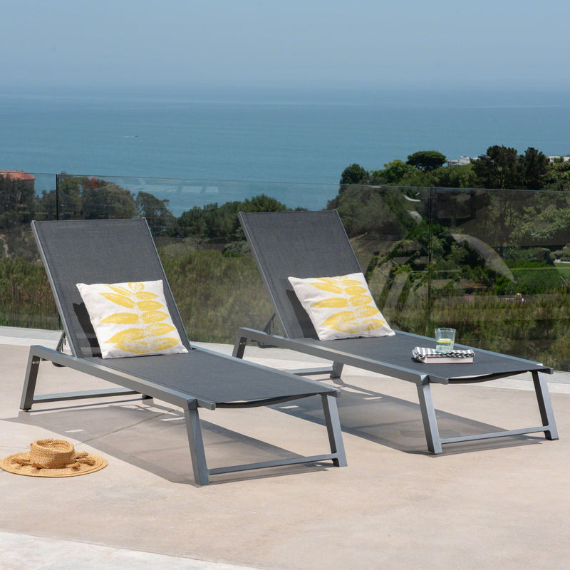 Myers Modern Chaise Lounge Set With Adjustable Back by HouseOfZazla