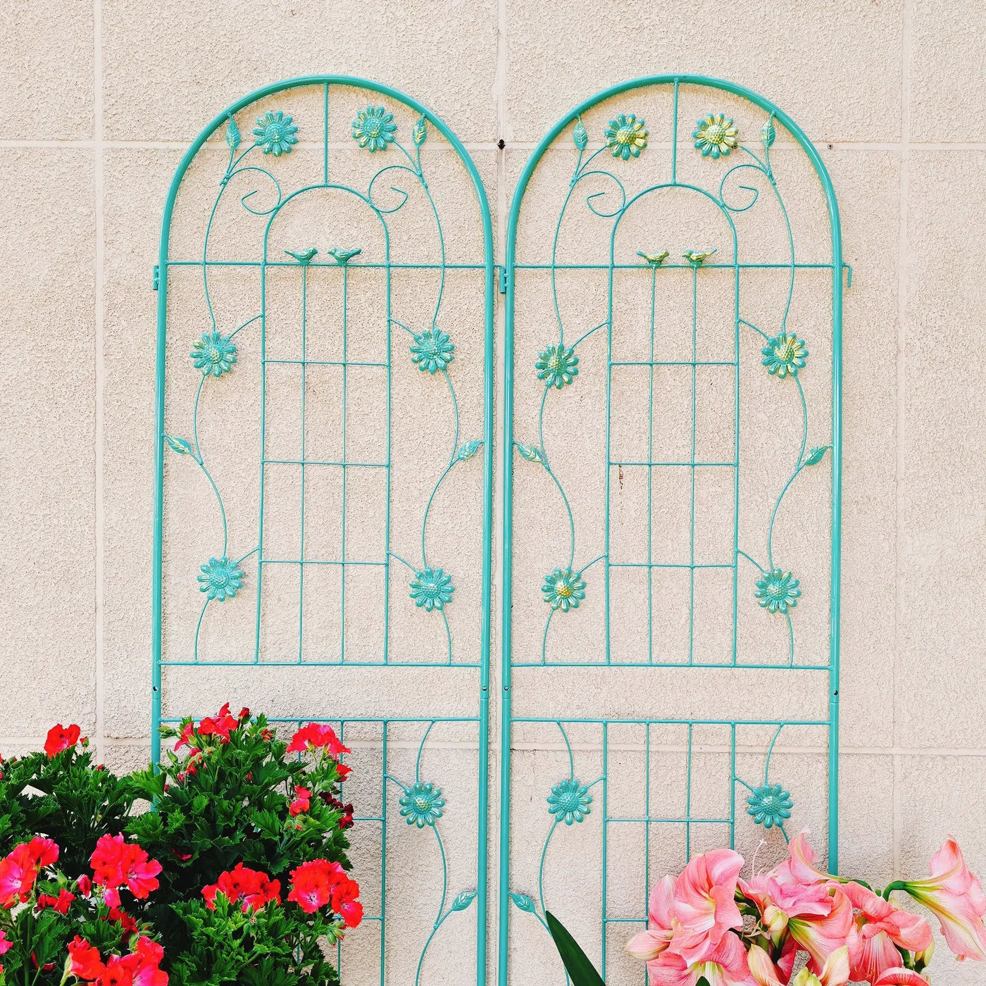 2 Pack Metal Garden Trellis 71" x 19.7" by HouseOfZazla