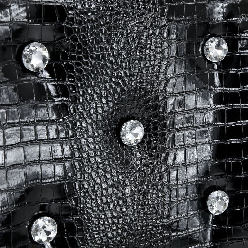 Alligator Skin Upholstered Dining Chairs