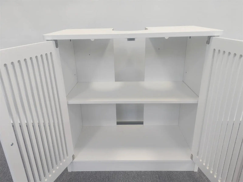 Louvered Double-Door Floor-Standing Bathroom Vanity by HouseOfZazla