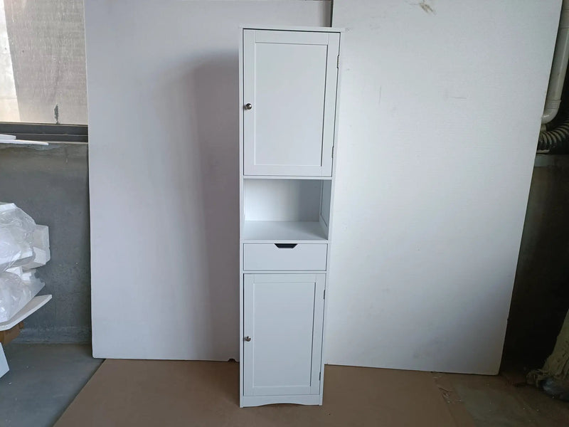 67" Tall Bathroom Cabinet with 2 Doors & 1 Drawer by HouseOfZazla