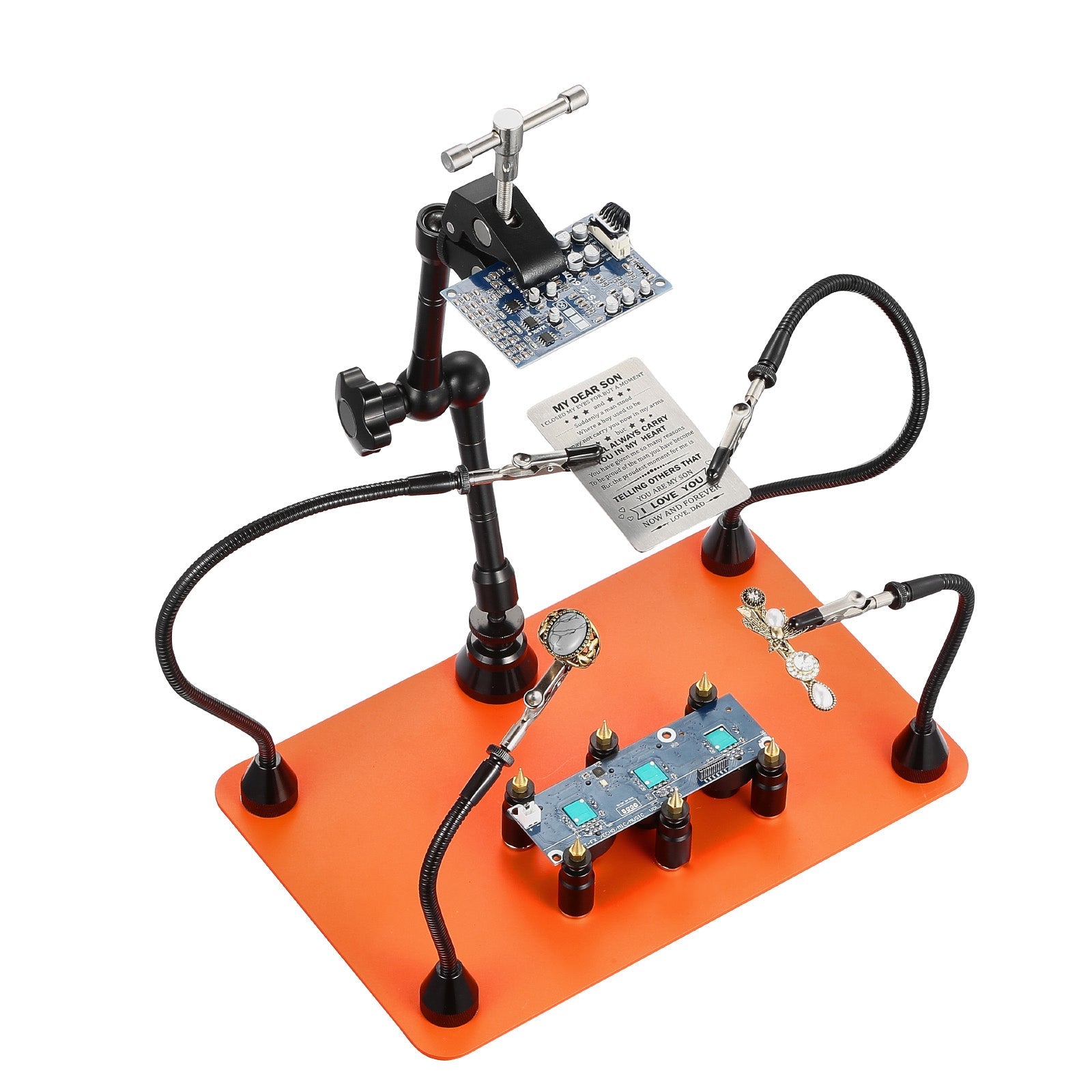Magnetic Helping Hands Soldering Station Hot Air Gun Holder 6 PCB Holders by HouseOfZazla