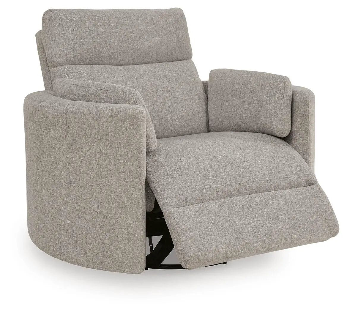 ModMax Luxe - Swivel Glider Power Recliner - Flint by Unique Piece Furniture