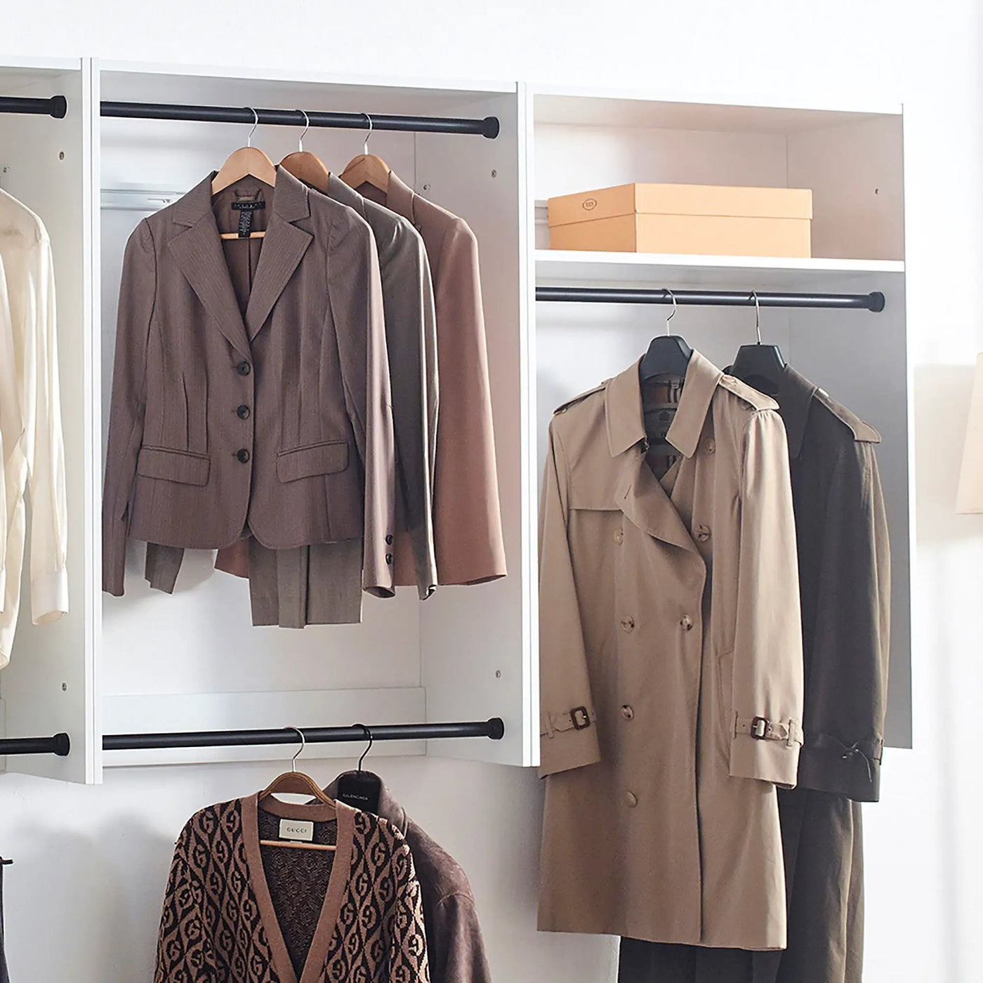 Devi - Wall Mounted Closet System & Modular Units by HouseOfZazla