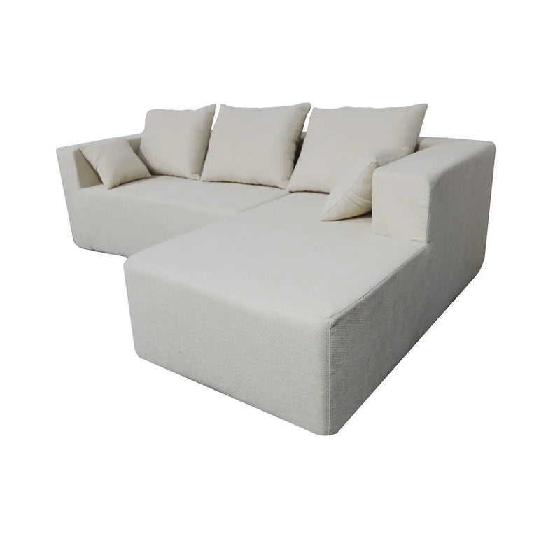 Modular Corner Sofa With Soft Fabric by HouseOfZazla