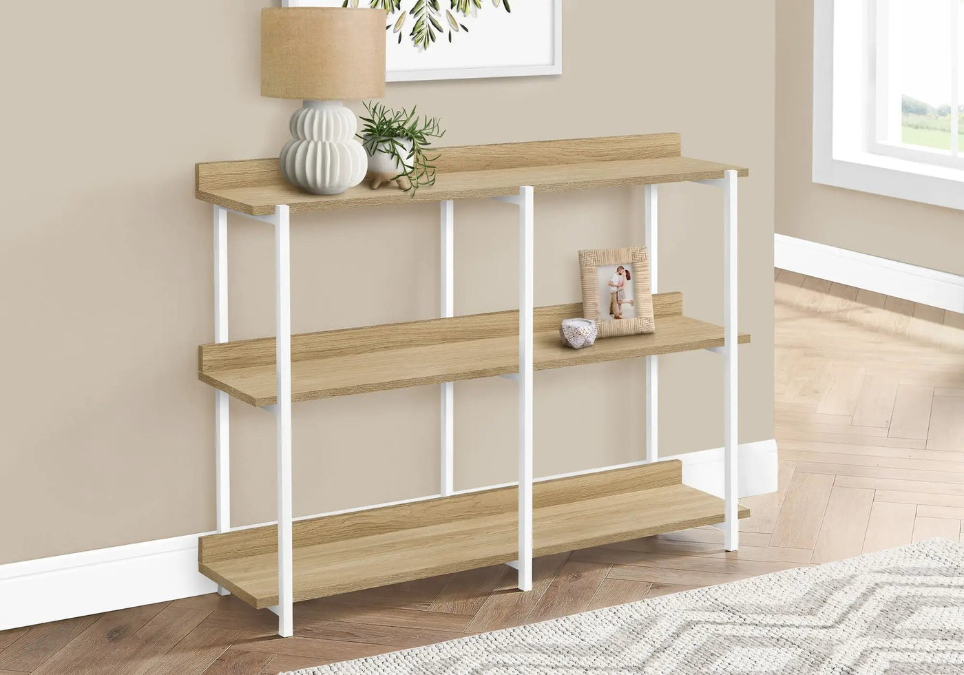 Accent Console Table For Entryway, 3 Tier Design by Unique Piece Furniture