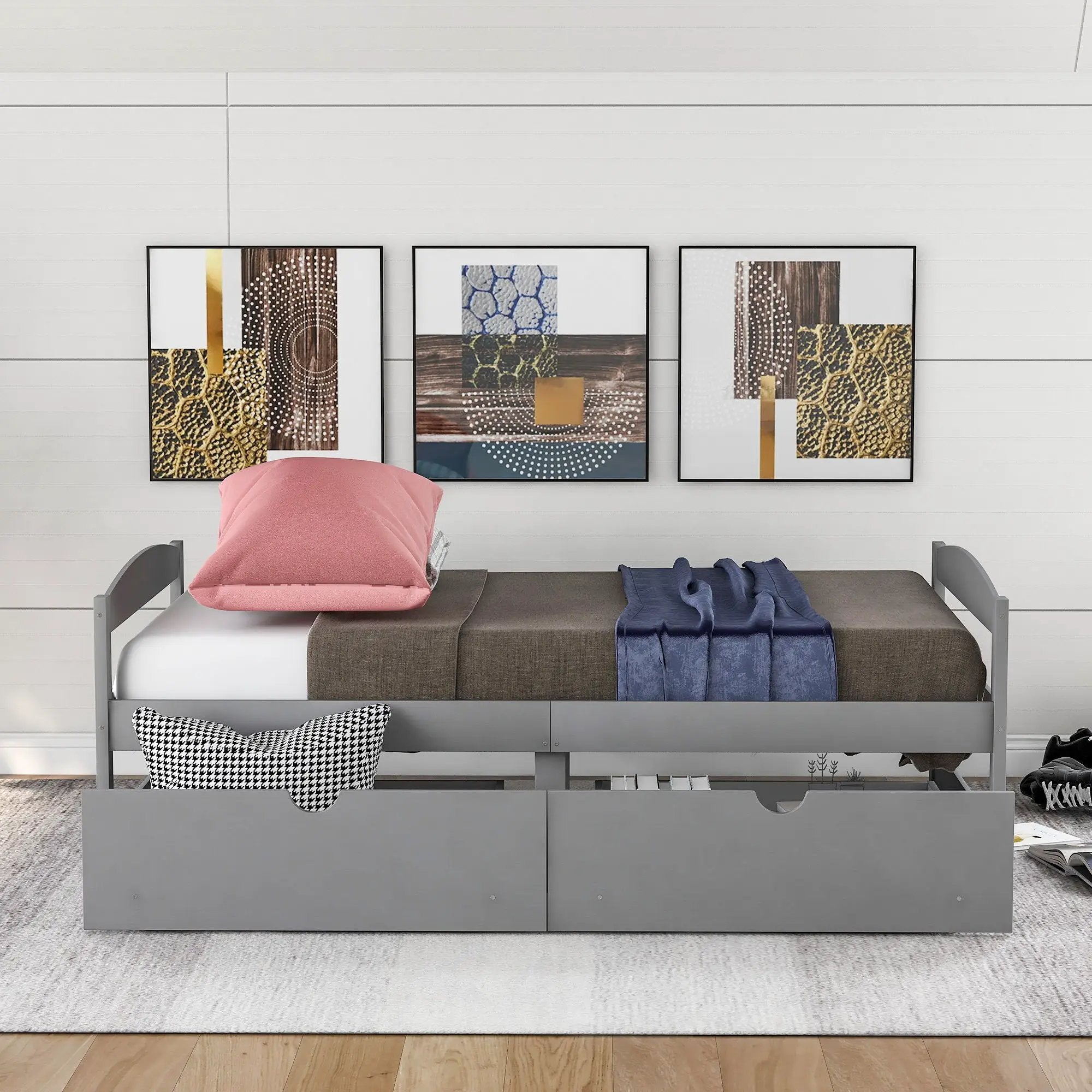 Platform Bed With 2 Drawers by Unique Piece Furniture