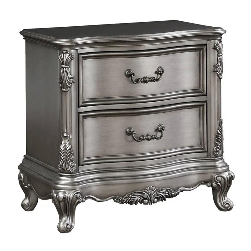 Ariadne - Nightstand - Antique Platinum by Unique Piece Furniture
