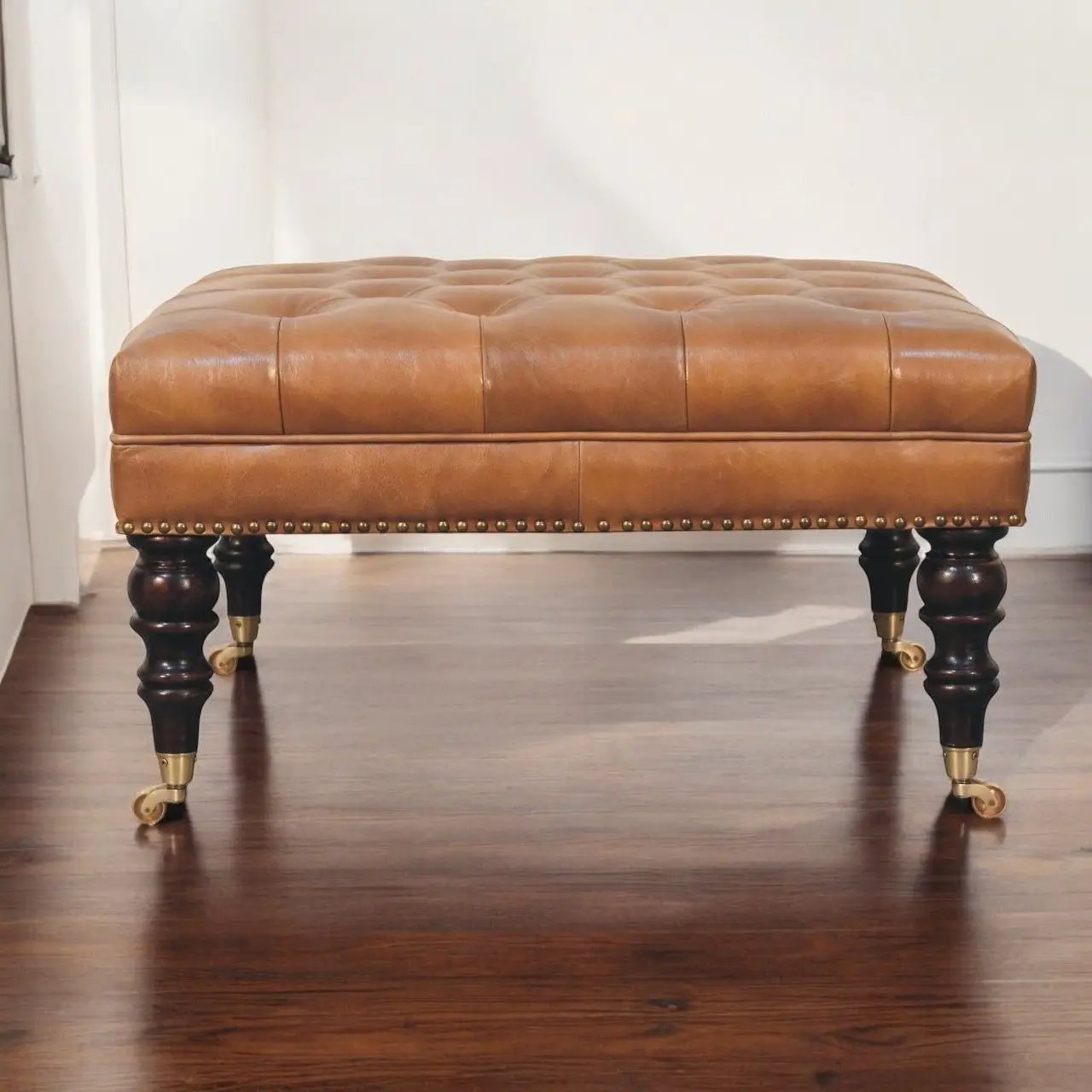Buffalo - Ottoman With Castor Legs by HouseOfZazla