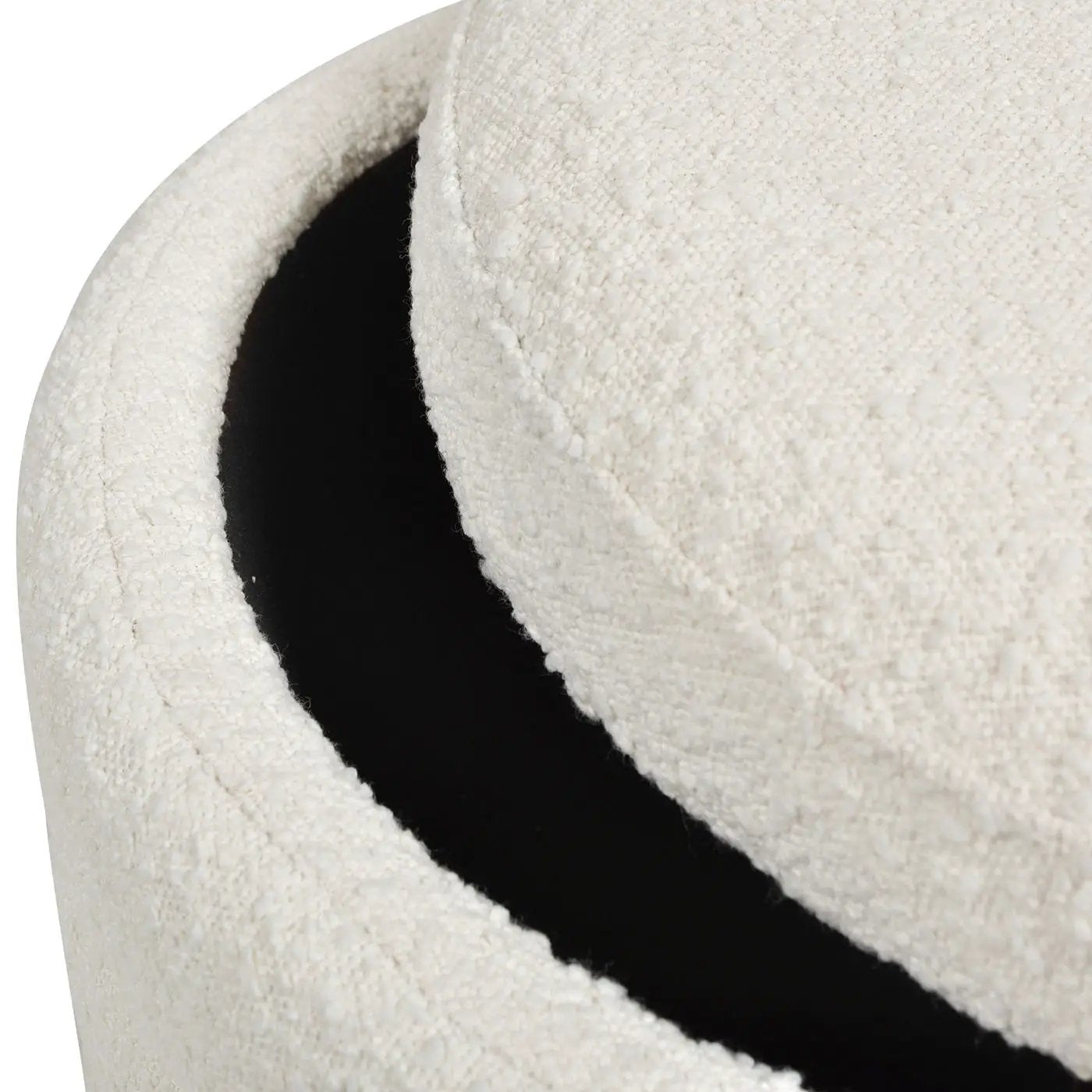 Fuji - Oversized Round Storage Ottoman by HouseOfZazla