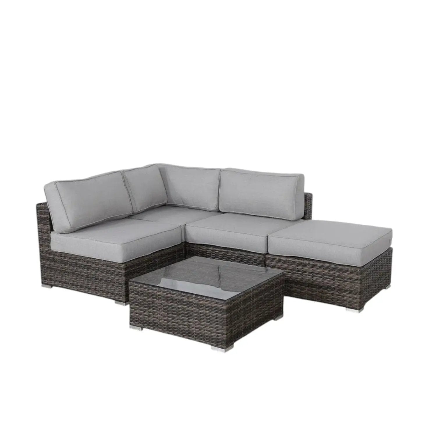 Seating Set With Cushions Handcrafted Wicker Design by Unique Piece Furniture