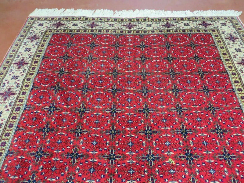 6' X 10' Vintage Handmade Turkish Sevas Kayseri Wool Rug Carpet Nice by Jewel Rugs