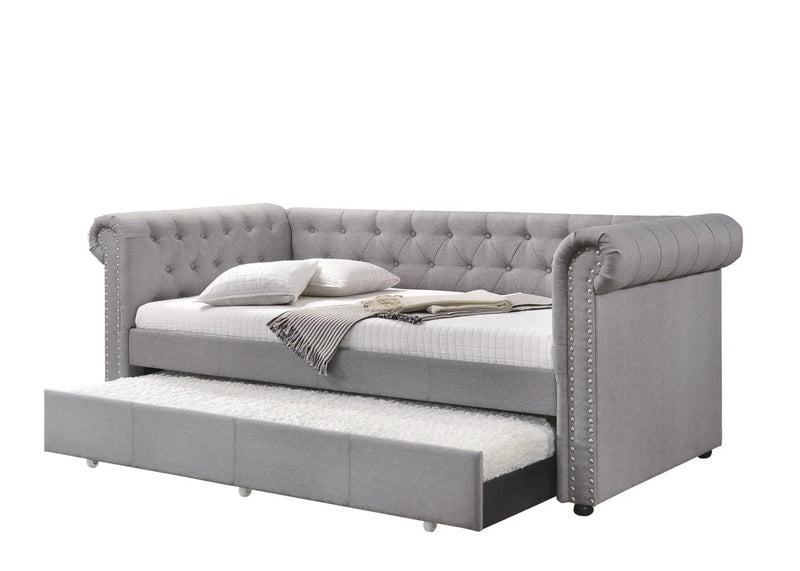 Justice Twin Daybed With Trundle - Smoke Gray by HouseOfZazla