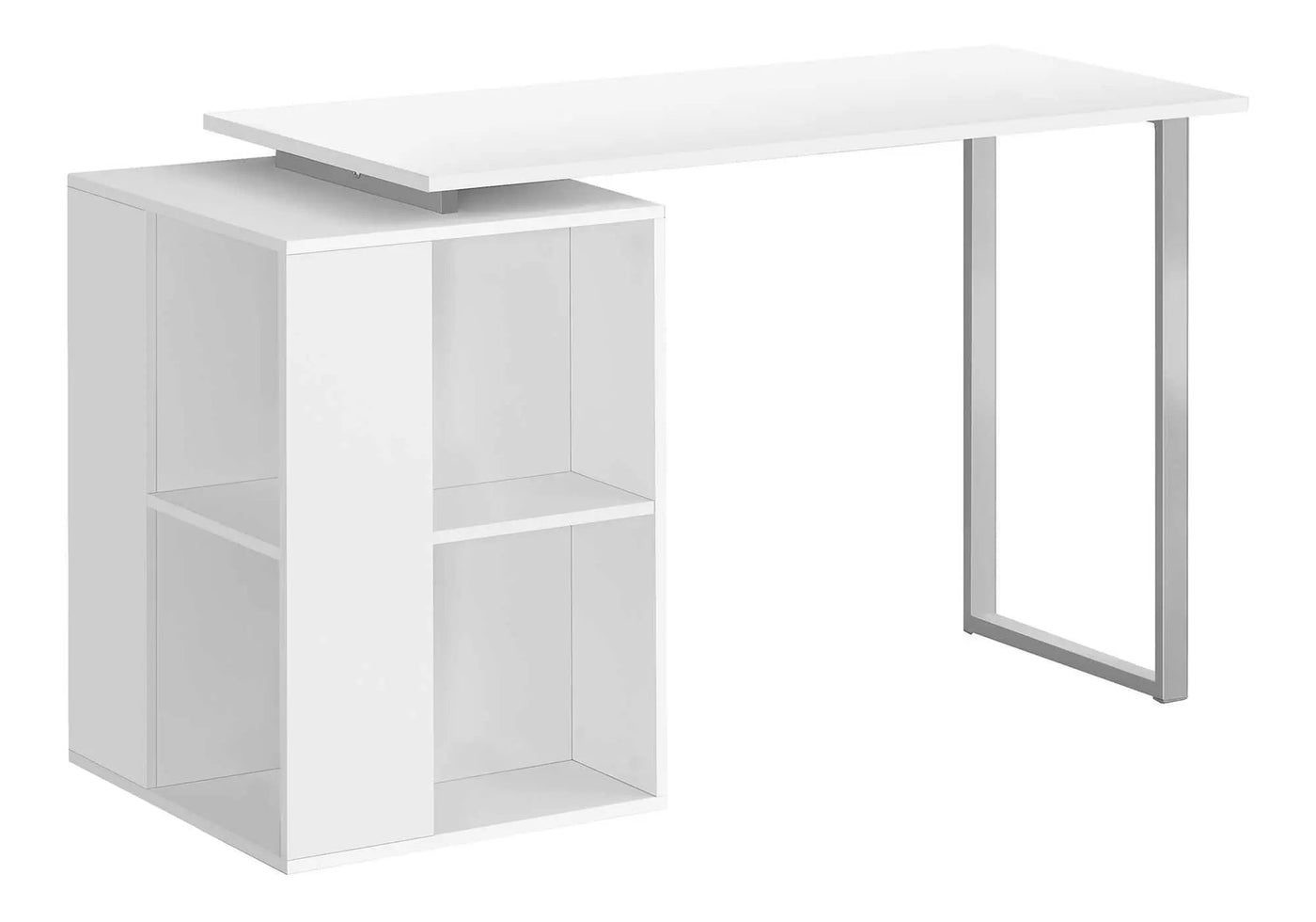 Computer Desk, Home Office, Left, Right Set-Up, Storage Shelves, Work, Laptop, Contemporary, Modern by Unique Piece Furniture