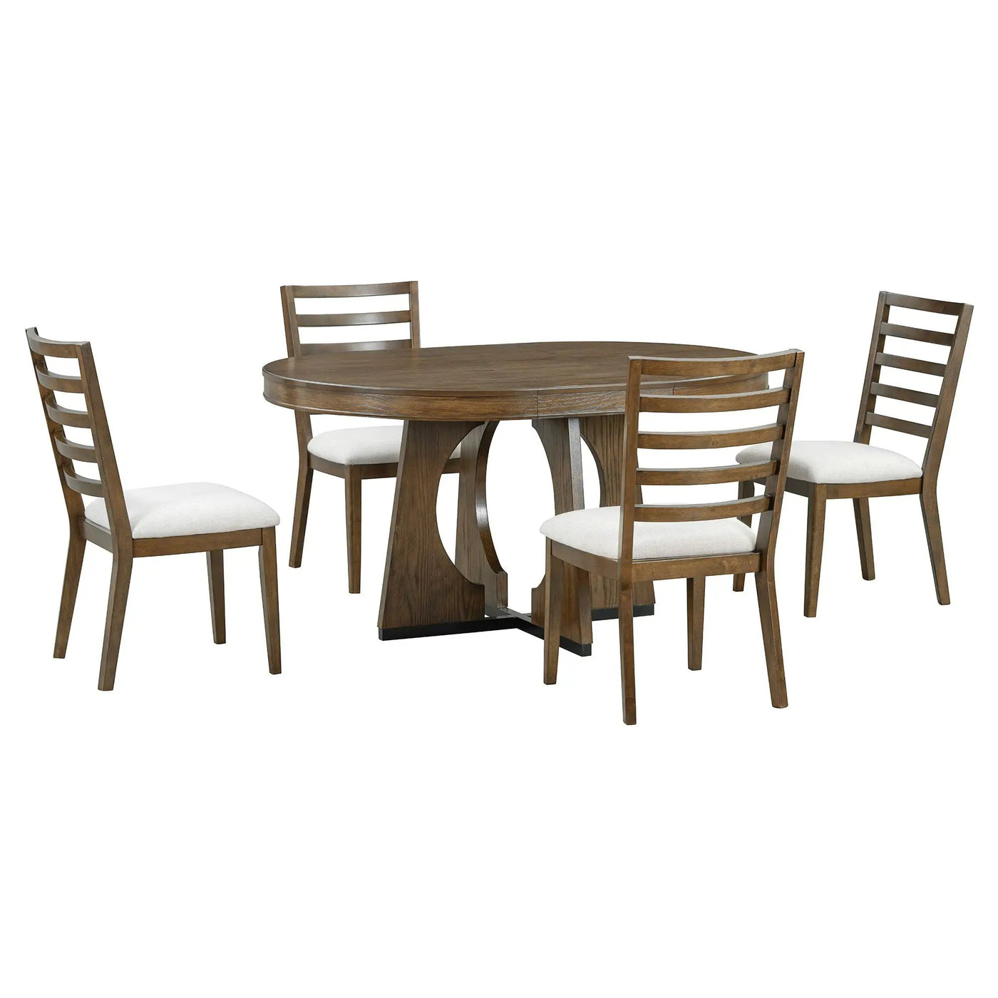 Round Dining Table Set For 4 With Chairs by HouseOfZazla