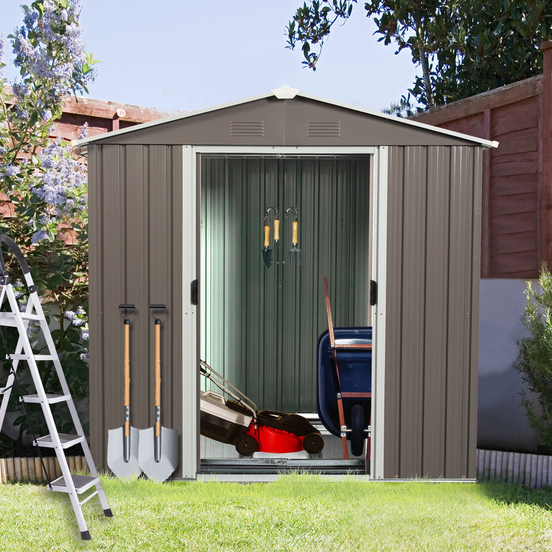 Outdoor Metal Storage Shed by HouseOfZazla