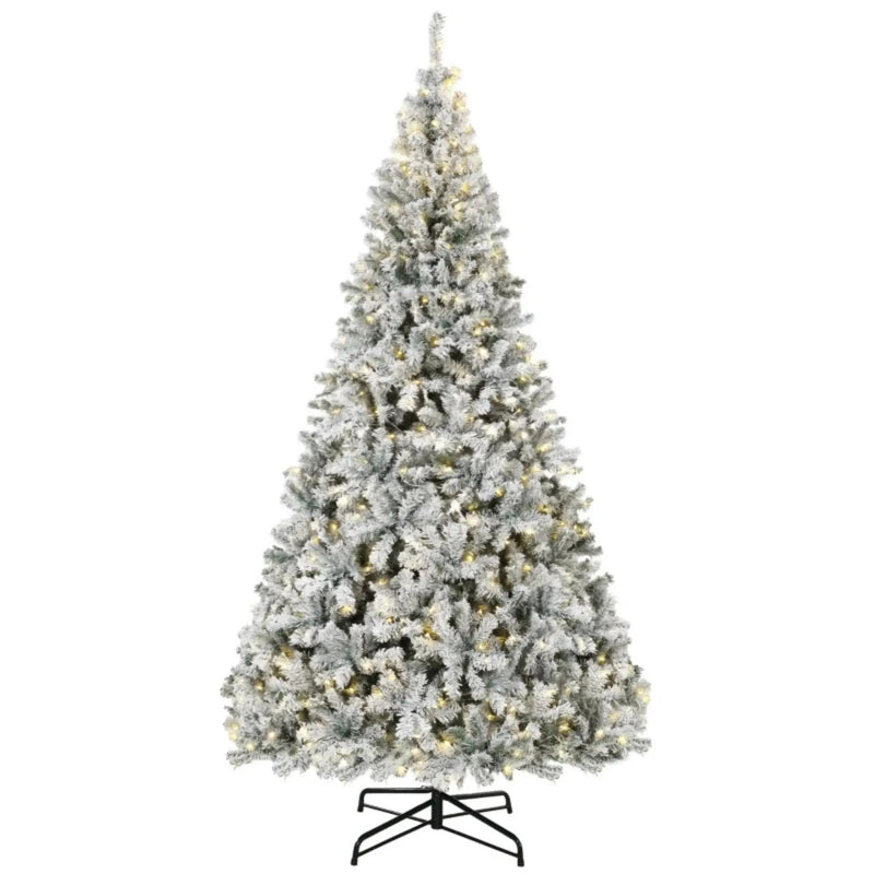 9 Ft Pre-Lit Flocked Fraser Fir Artificial Christmas Tree by HouseOfZazla