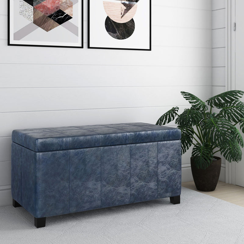 Dover - Upholstered Storage Ottoman Bench by HouseOfZazla