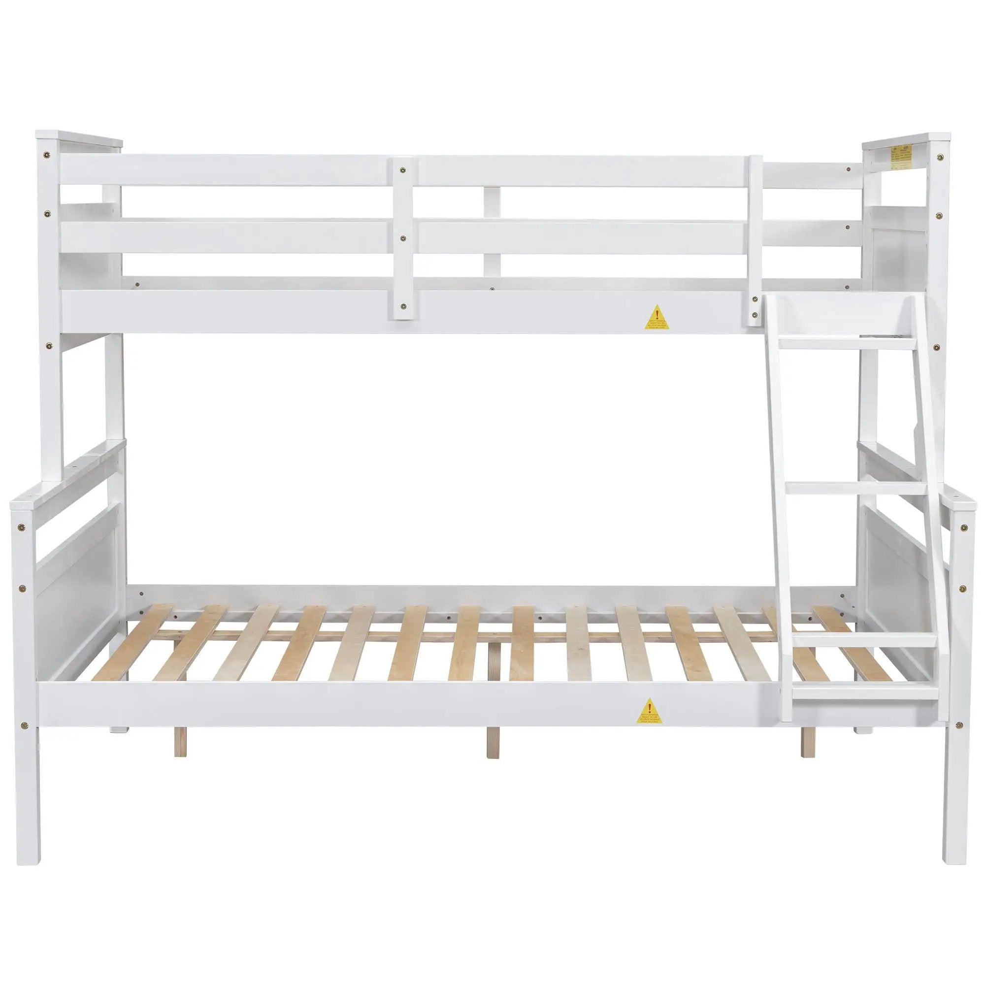 Bunk Bed With Ladder And Safety Guardrail by Unique Piece Furniture