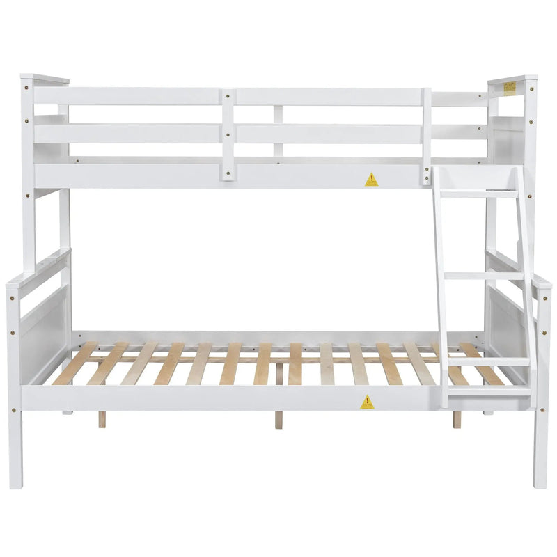 Bunk Bed With Ladder And Safety Guardrail by Unique Piece Furniture