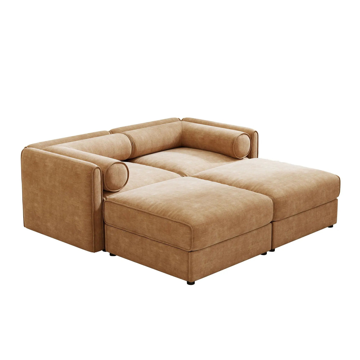 Contemporary Elegant Sofa With Storage And Ottoman by Unique Piece Furniture