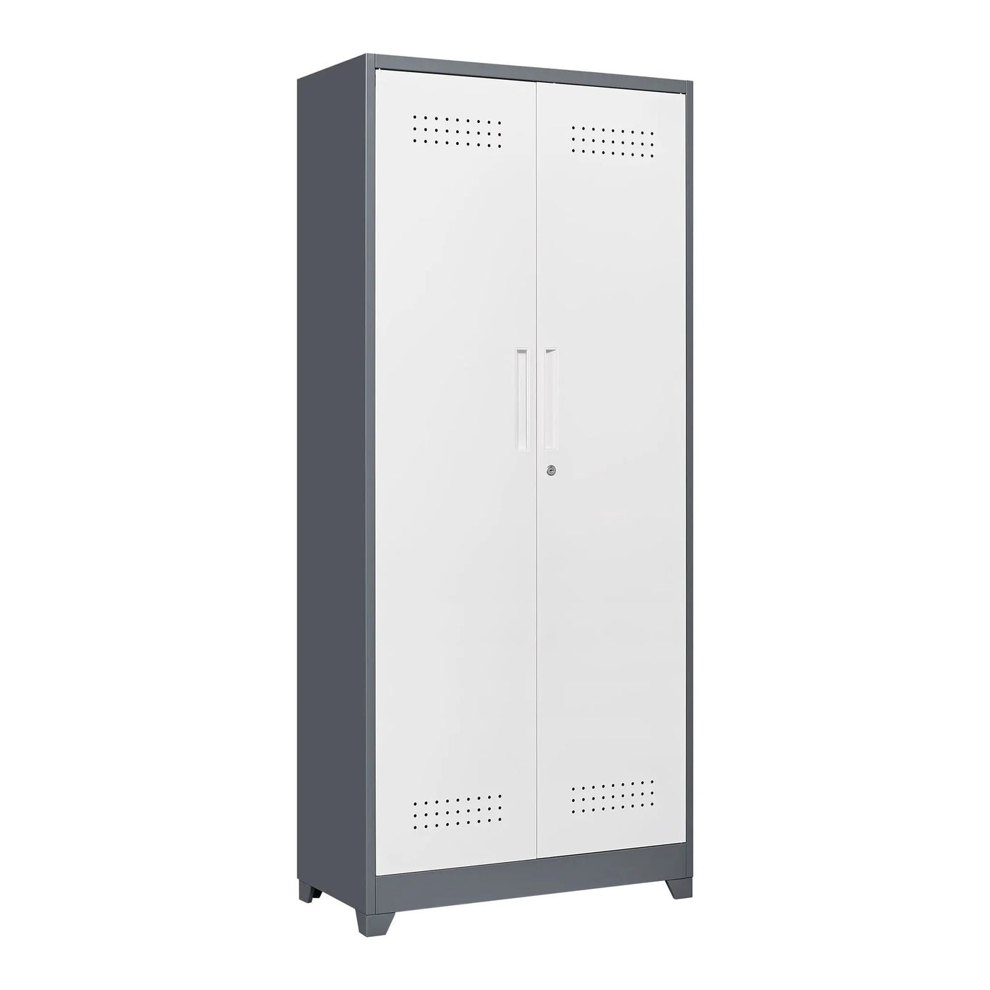 Lockers With Locking Doors, Adjustable Shelves, High Broom Tool Storage Cabinet by HouseOfZazla