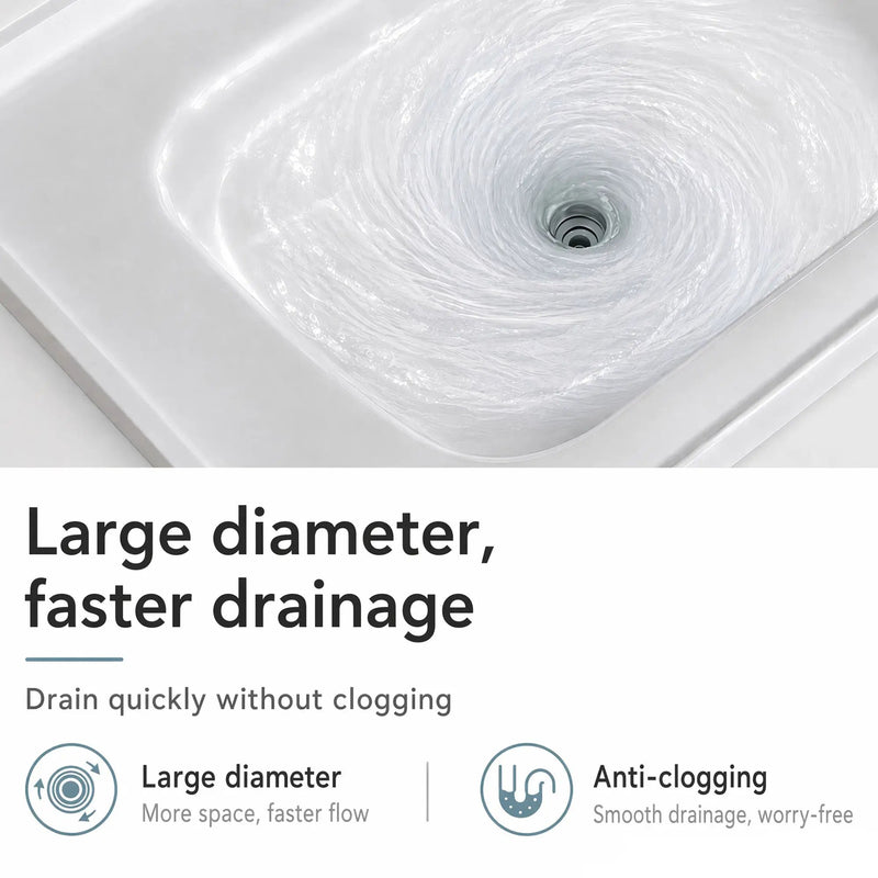 36" Ceramic Basin Sink, 0.8" Ultra-Thin Profile by HouseOfZazla