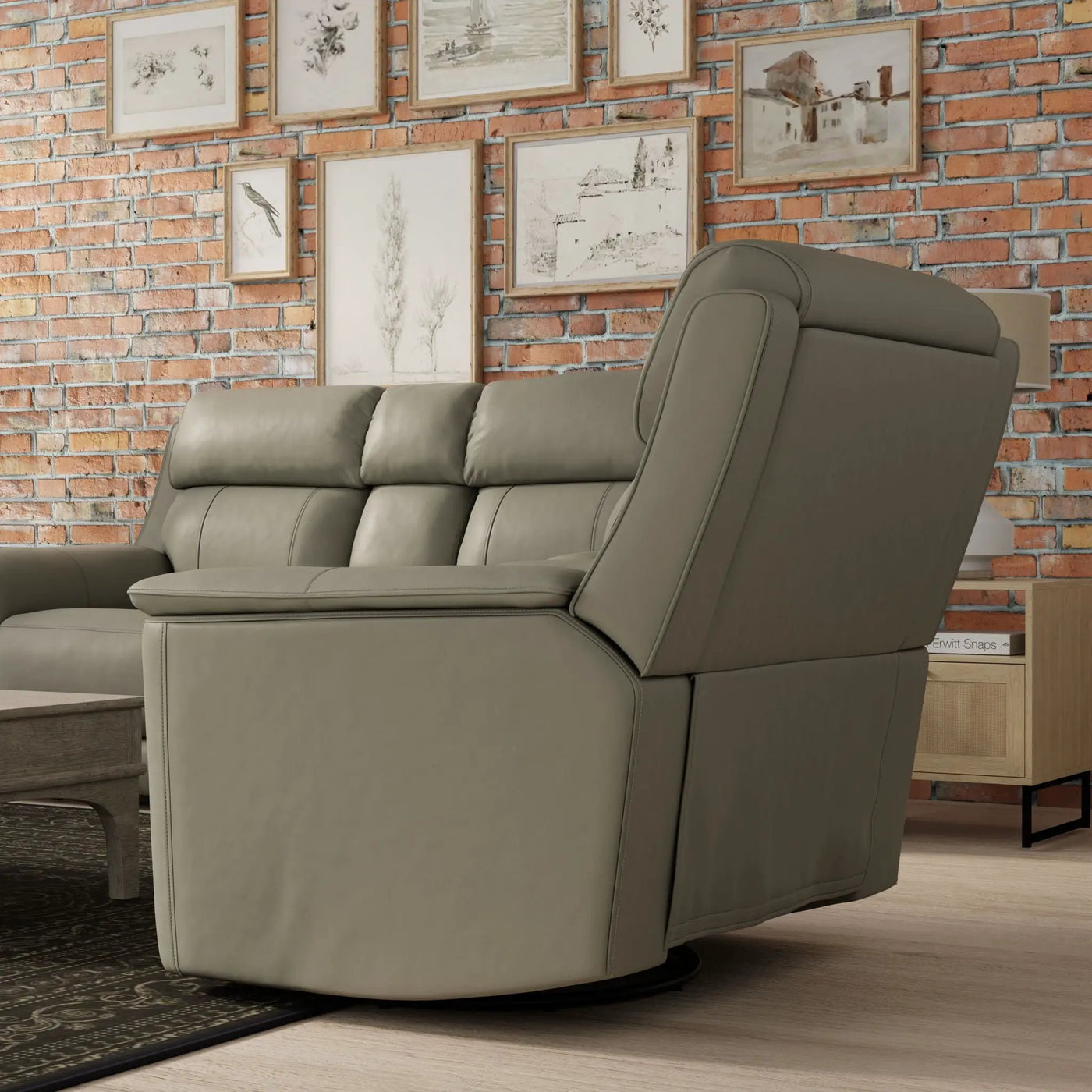 Oslo - Manual Swivel Glider Recliner by Unique Piece Furniture
