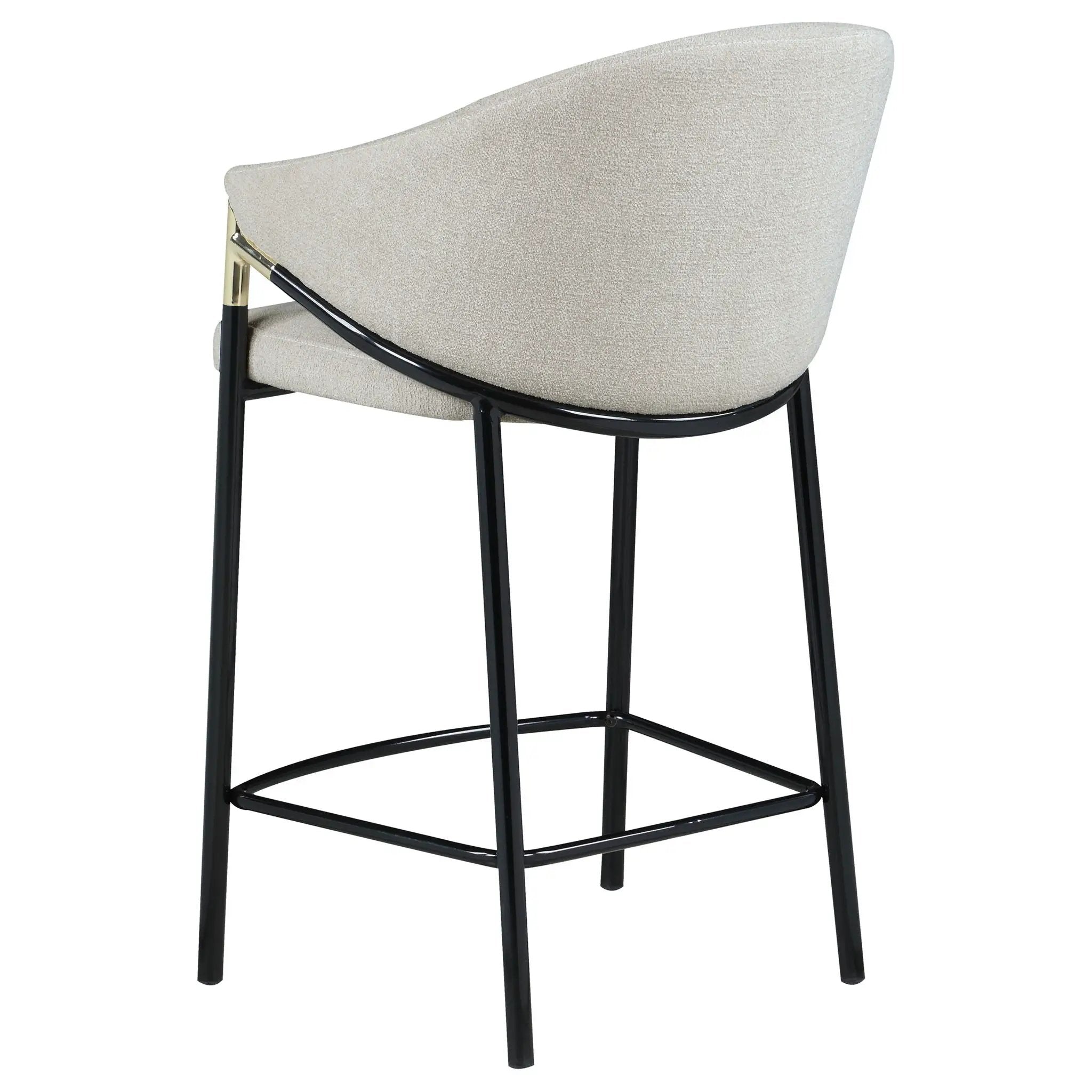 Chadwick Fabric Upholstered Counter Chair Beige (Set of 2) by Unique Piece Furniture