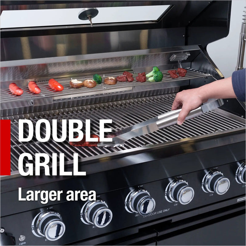 46-Inch Deluxe Stainless Steel Gas Outdoor Kitchen Barbecue Grill by HouseOfZazla